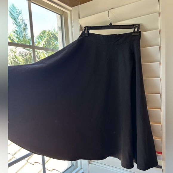 Black Rock Steady Rockabilly 1950’s Style A-Line Circle Skirt, high-waist, Small - Picture 3 of 11